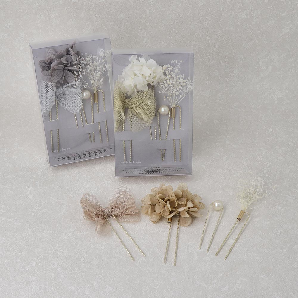 Dried Flower Hairpin Set