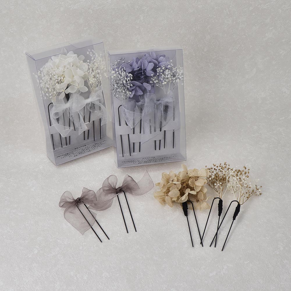 Dried Flower Hairpin Set