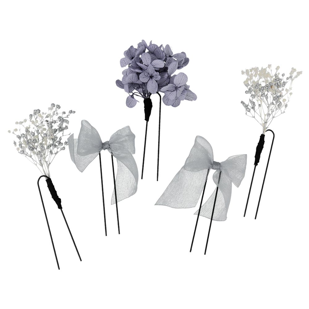 Dried Flower Hairpin Set