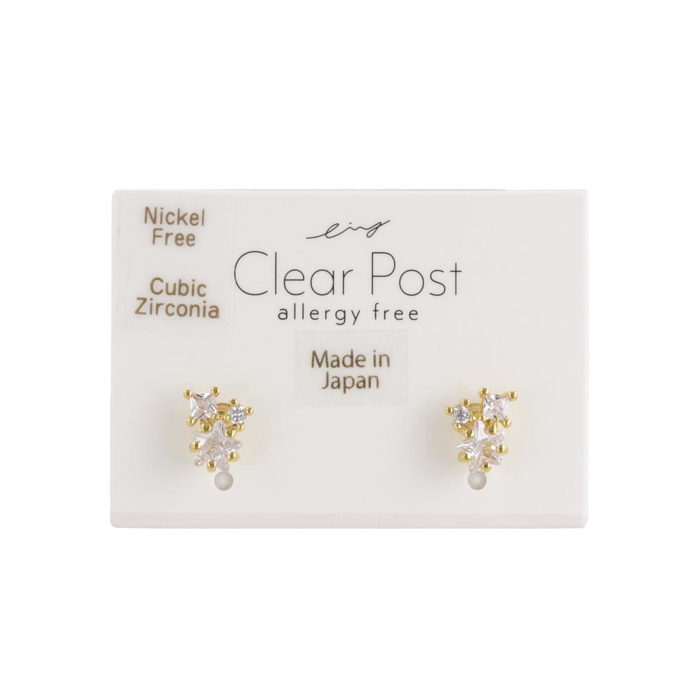 Small Star Cluster Plastic Earrings