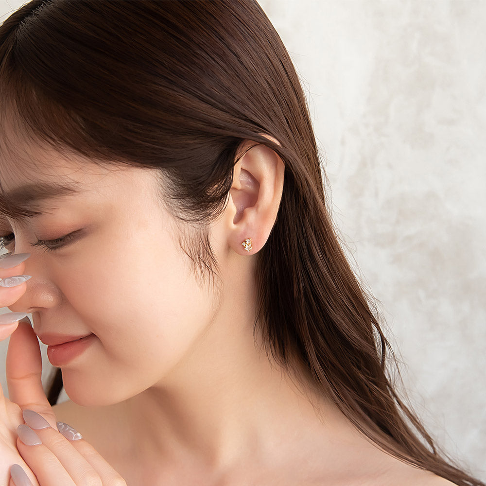 Small Star Cluster Plastic Earrings