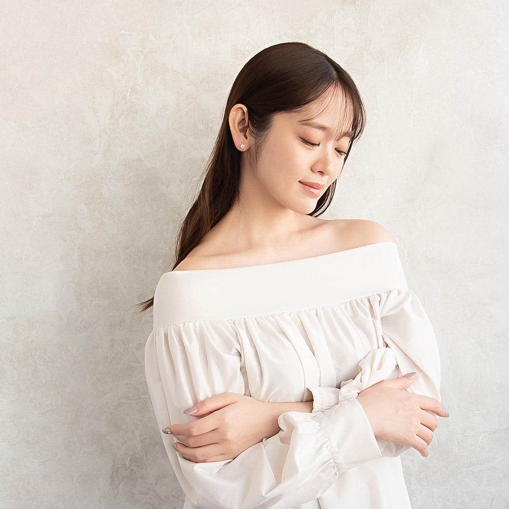 Small Snow Crystal Plastic Earrings