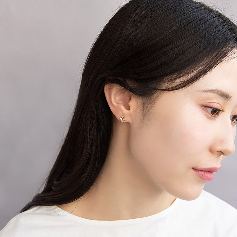 Flower and Butterfly Plastic Stud Set