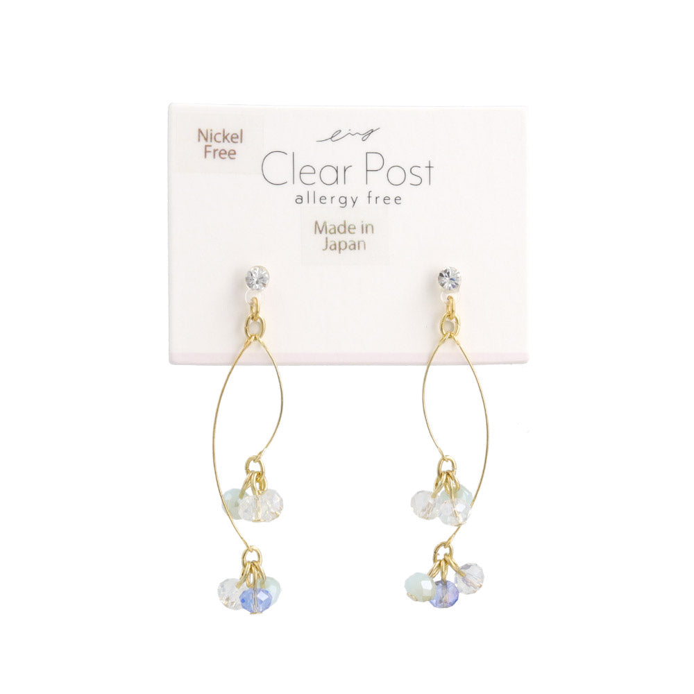 Bead Cluster Double Drop Plastic Earrings