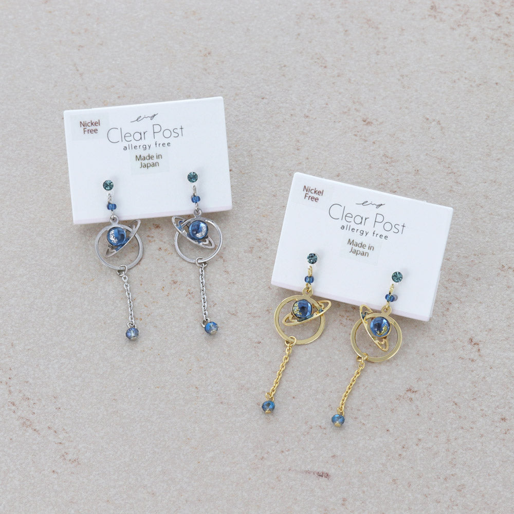 Planetary Orbit Drop Plastic Earrings
