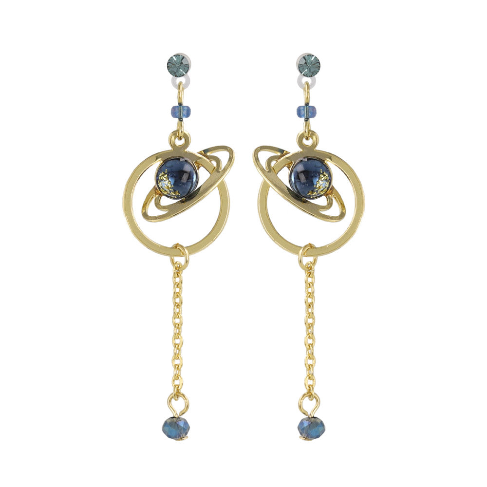 Planetary Orbit Drop Plastic Earrings