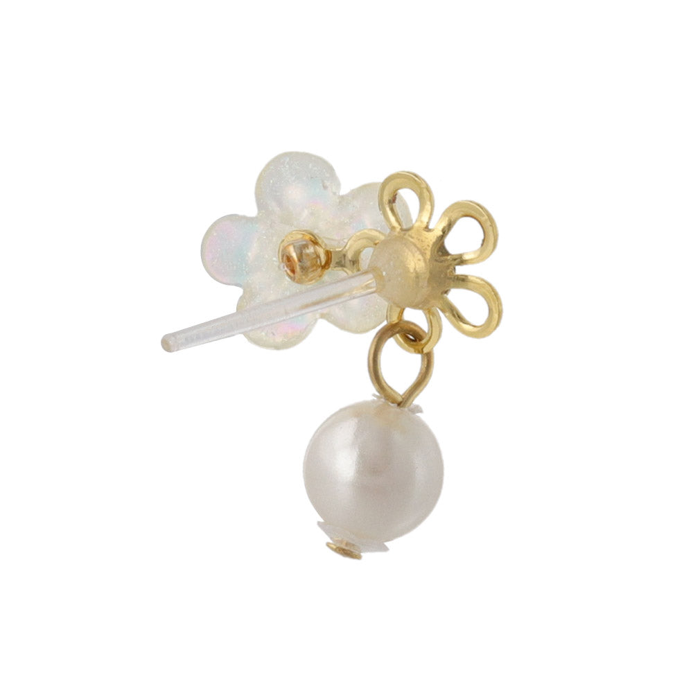 Iridescent Flower Cluster Earring Set
