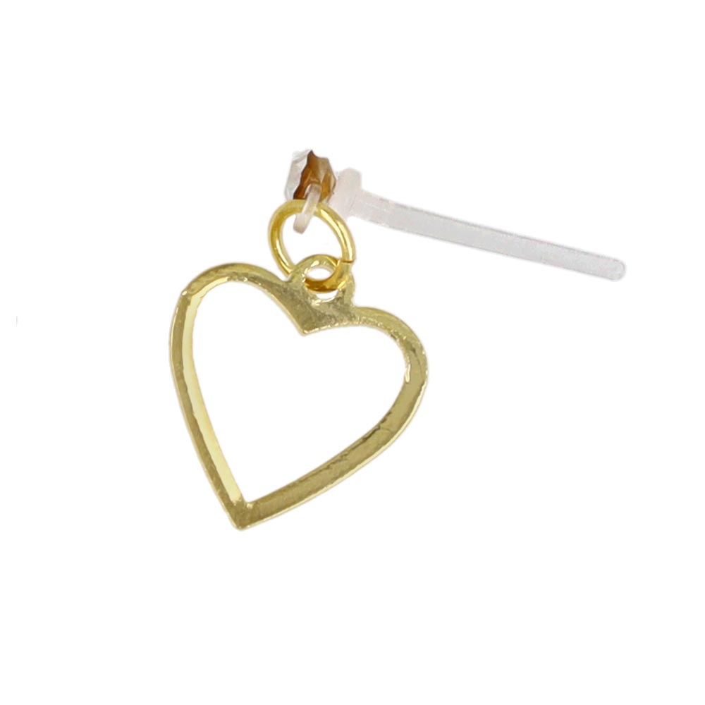 Heart and Pearl Front Back Earrings