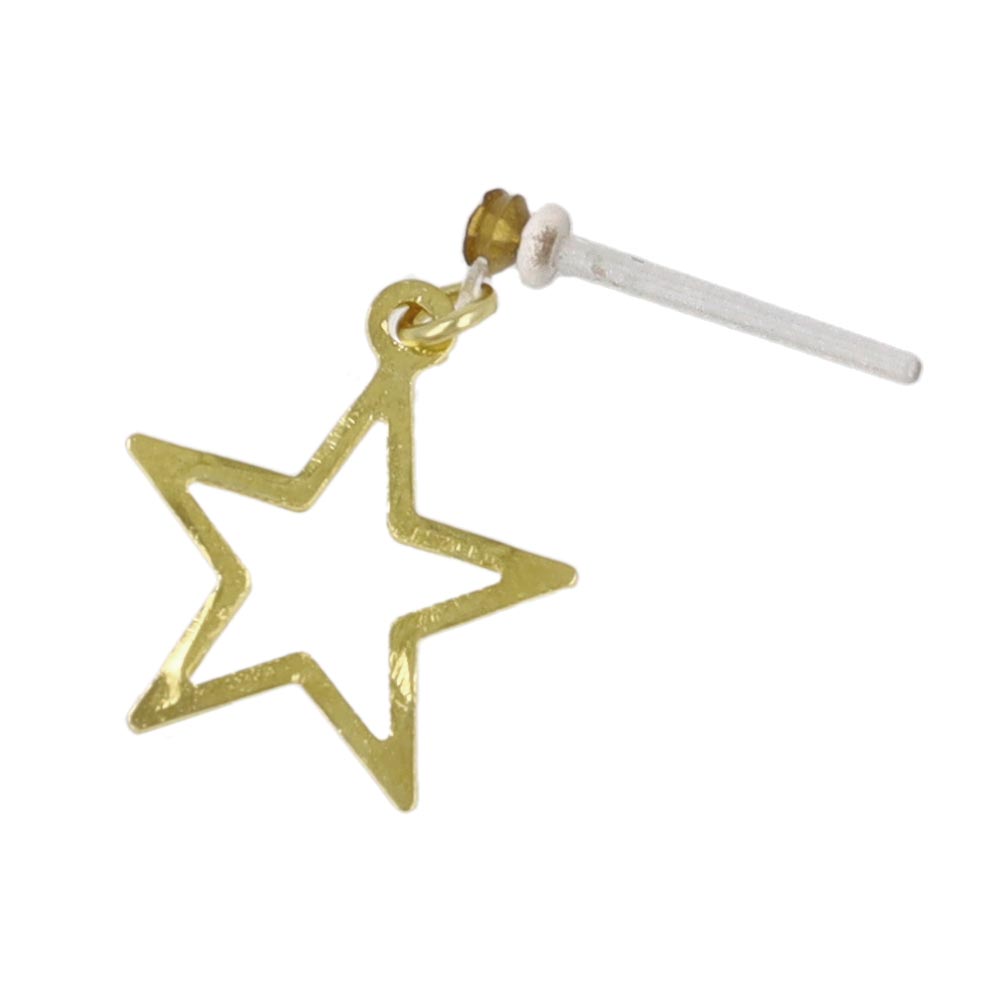 Star and Pearl Front Back Earrings