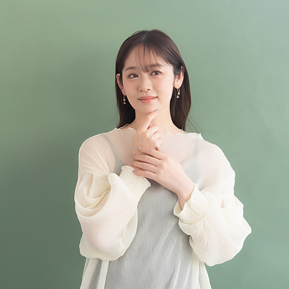 Bead Cluster Double Drop Invisible Clip Ons