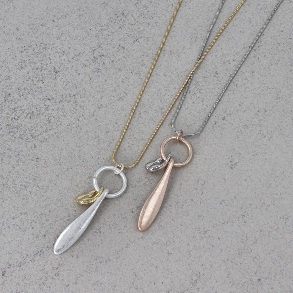 Molten Bead Slider Necklace