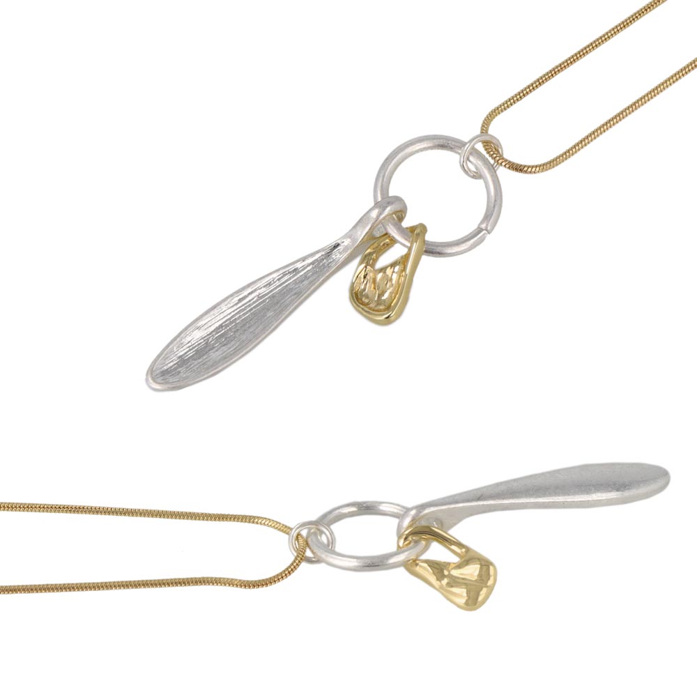 Molten Bead Slider Necklace