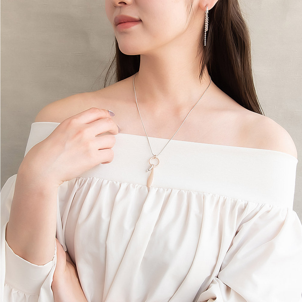 Molten Bead Slider Necklace