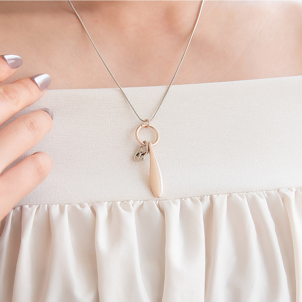 Molten Bead Slider Necklace