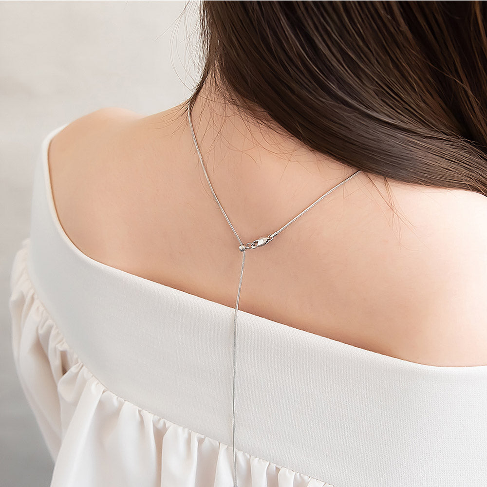 Molten Bead Slider Necklace