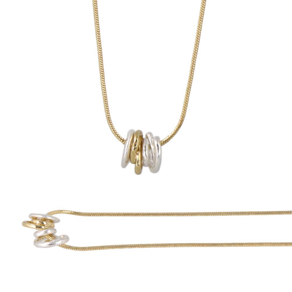 Swirl Bead Slider Necklace