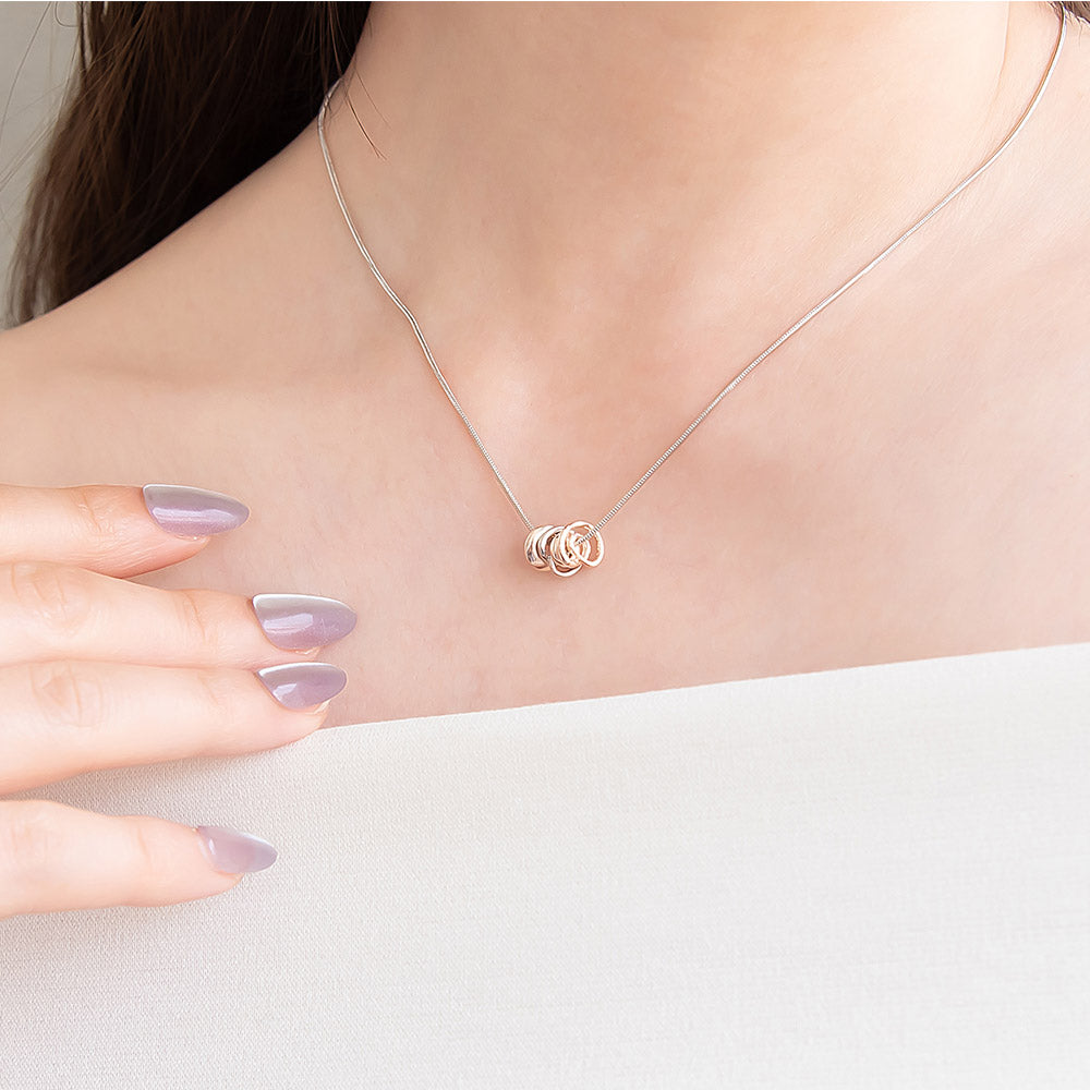 Swirl Bead Slider Necklace