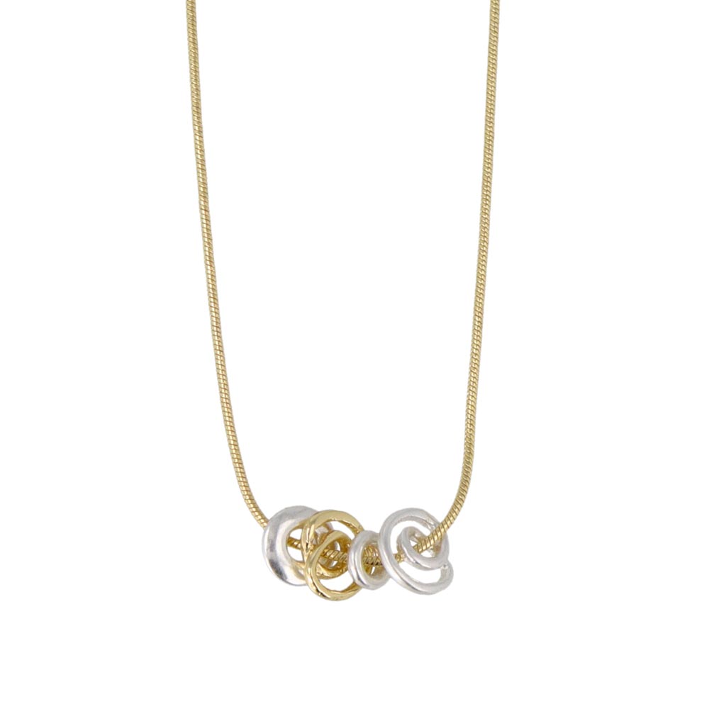 Swirl Bead Slider Necklace