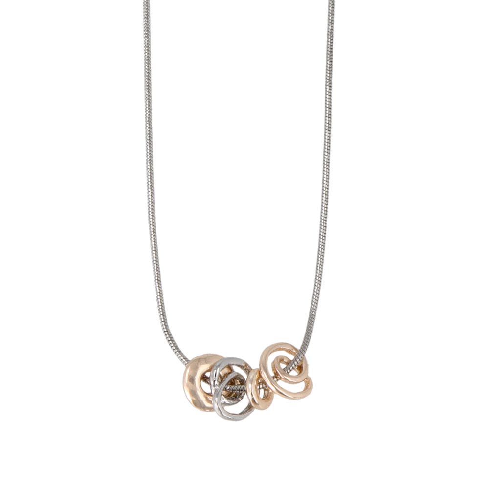 Swirl Bead Slider Necklace