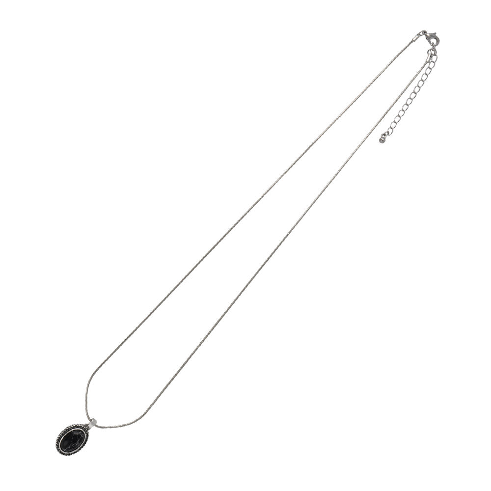 Oval Concho Pendant Necklace