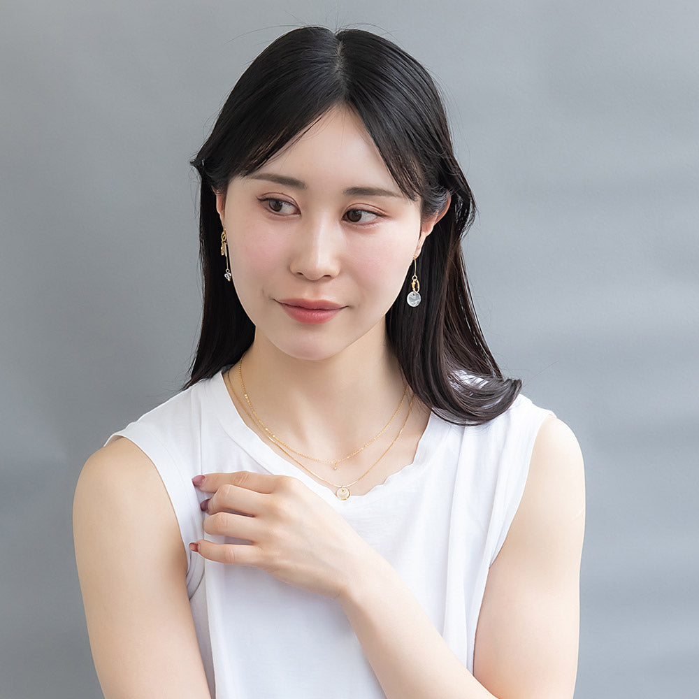 Mixed Double Disc Layered Necklace