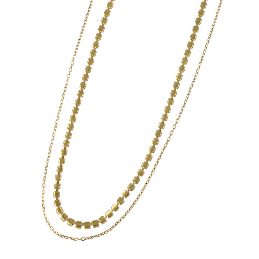 Stainless Steel Layered Necklace