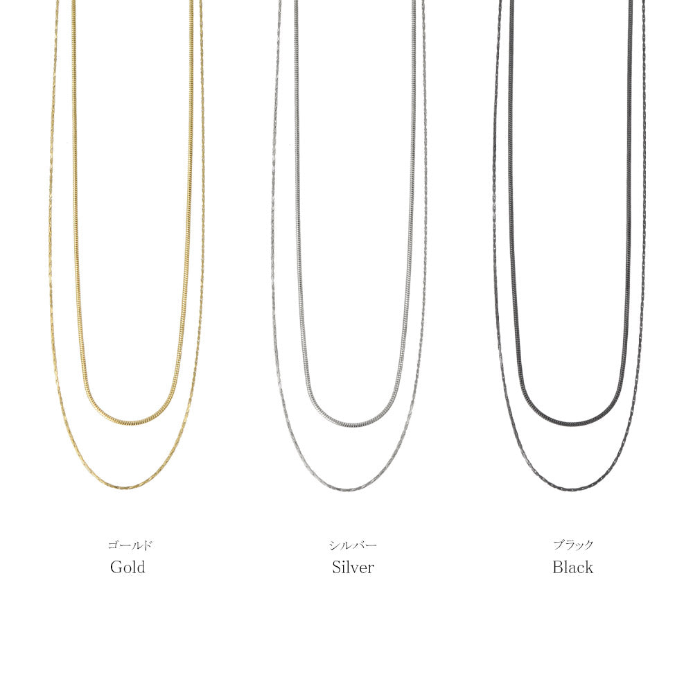 Stainless Steel Layered Necklace