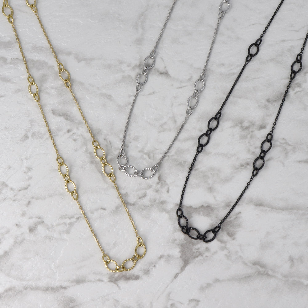 Stainless Steel Mixed Chain Necklace - osewaya