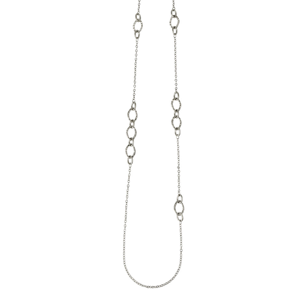 Stainless Steel Mixed Long Chain Necklace