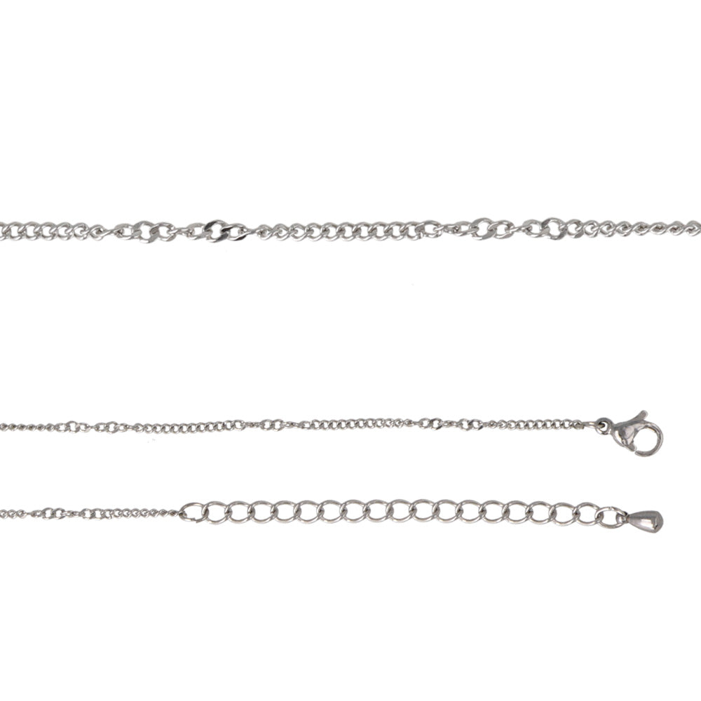Stainless Steel Mixed Chain Necklace
