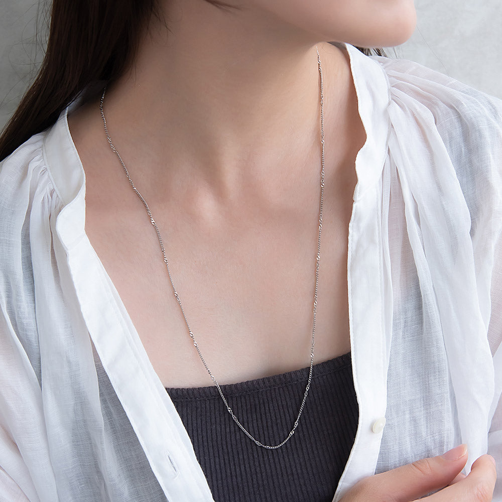 Stainless Steel Mixed Chain Necklace