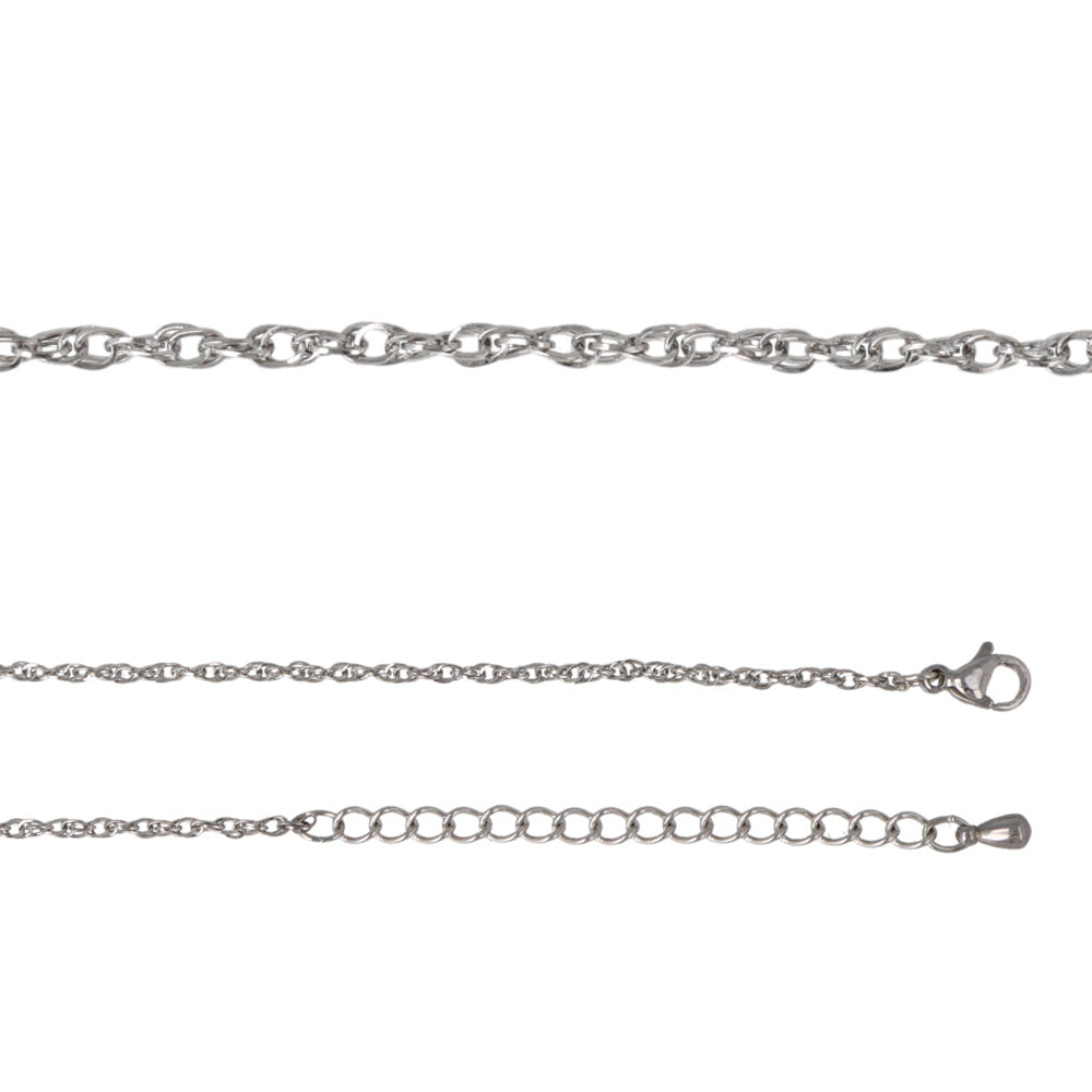 Stainless Steel Double Link Chain Necklace