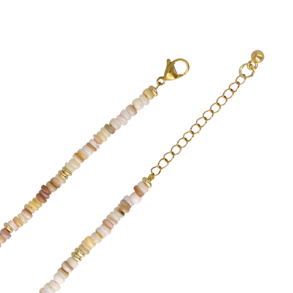 Mixed Bead Stainless Steel Necklace