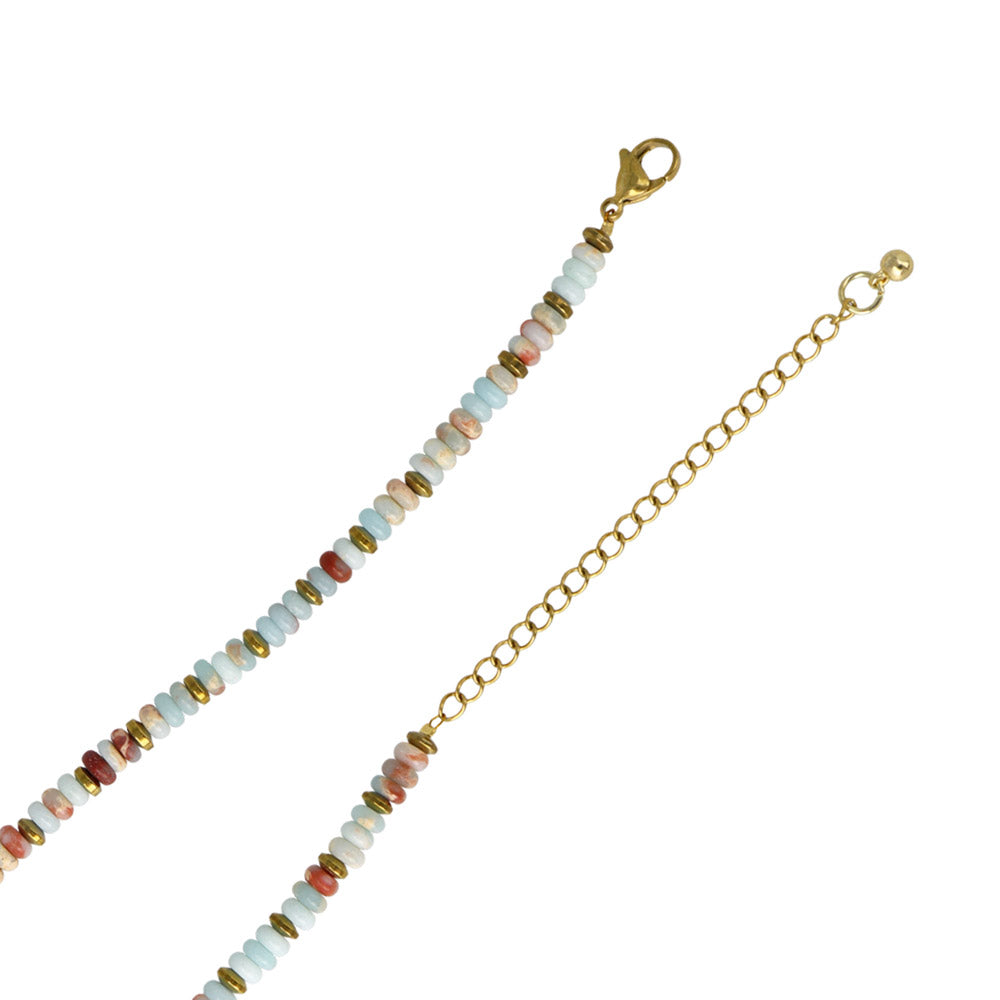 Mixed Bead Stainless Steel Necklace