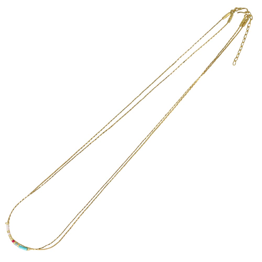 Beaded Double Starnd Necklace