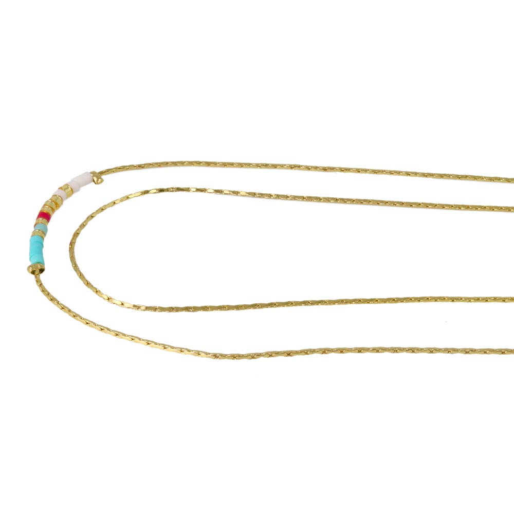 Beaded Double Starnd Necklace