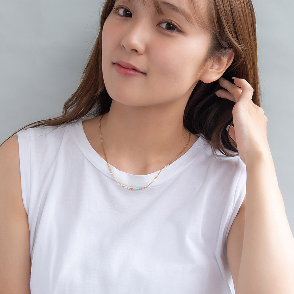 Beaded Double Starnd Necklace