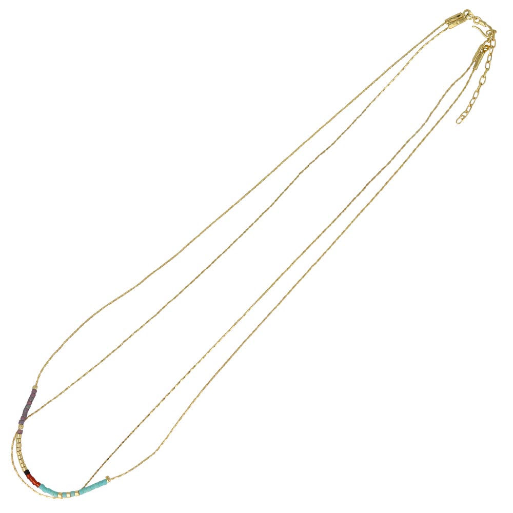 Beaded Double Strand Necklace