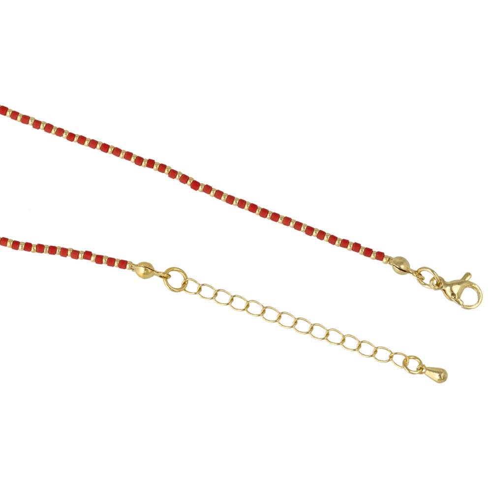 Mixed Bead Stainless Steel Necklace