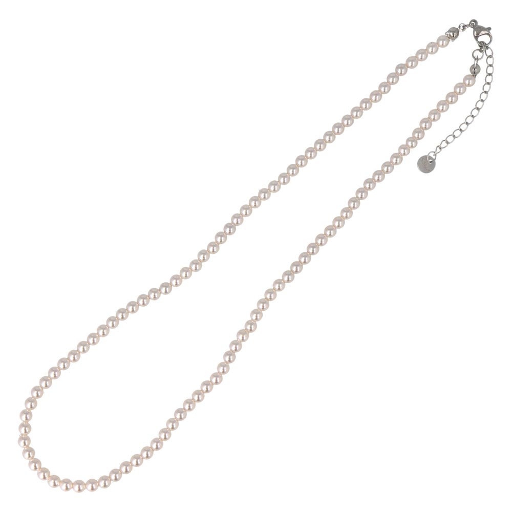 4mm Glass Pearl Necklace