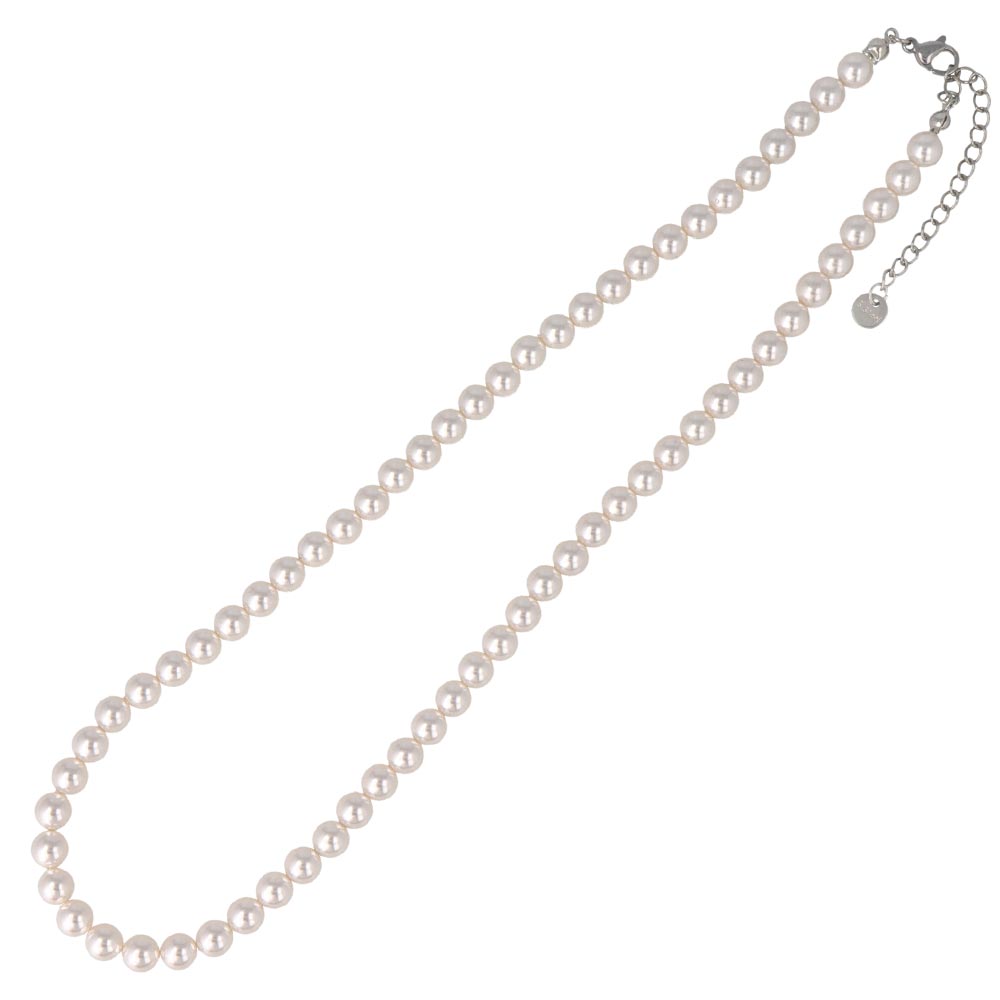 6mm Glass Pearl Necklace