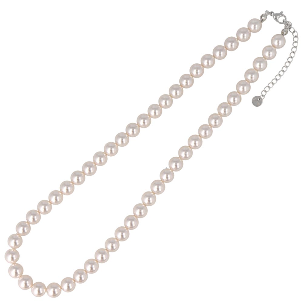 8mm Glass Pearl Necklace