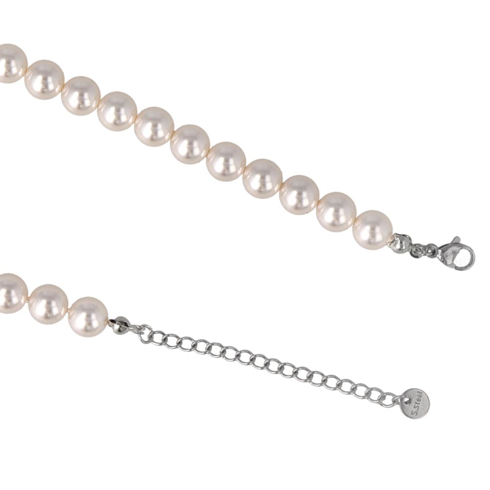 8mm Glass Pearl Necklace