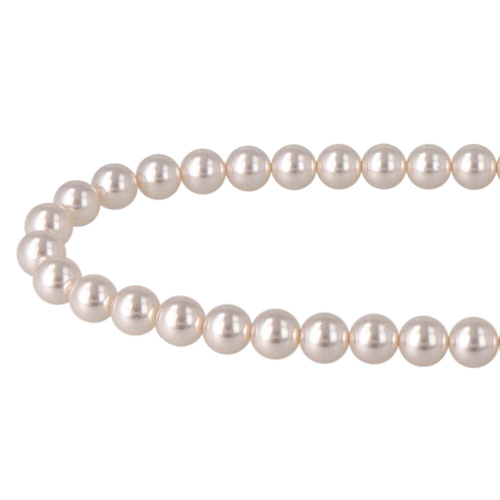 8mm Glass Pearl Necklace