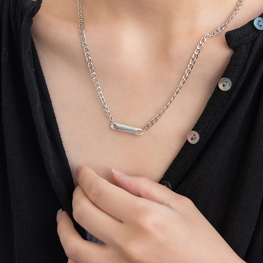 Awesome Bar Pendant Necklace