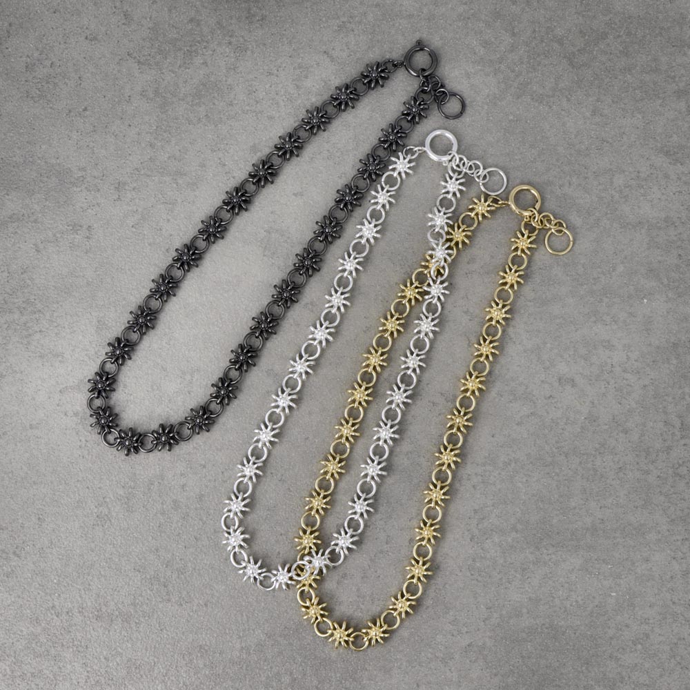 Awesome Flower and Circle Link Necklace - osewaya
