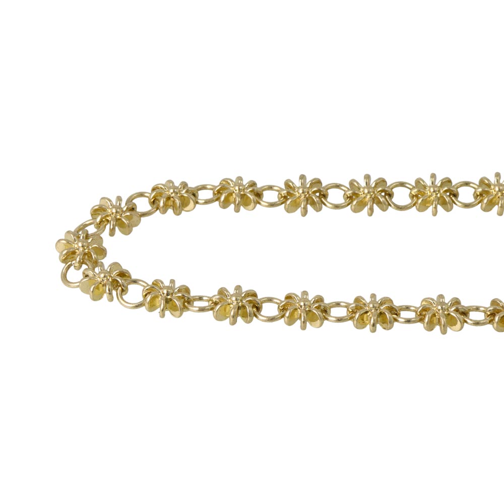 Awesome Flower and Circle Link Necklace