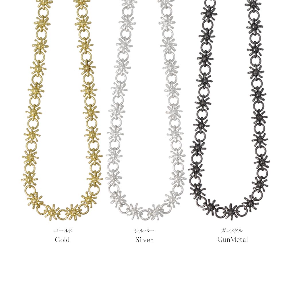 Awesome Flower and Circle Link Necklace