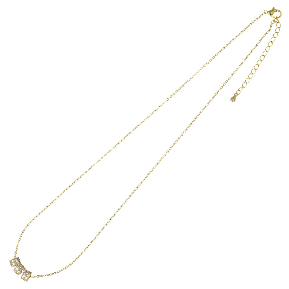 Triple Ring Charm Necklace