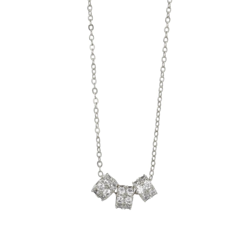 Triple Ring Charm Necklace